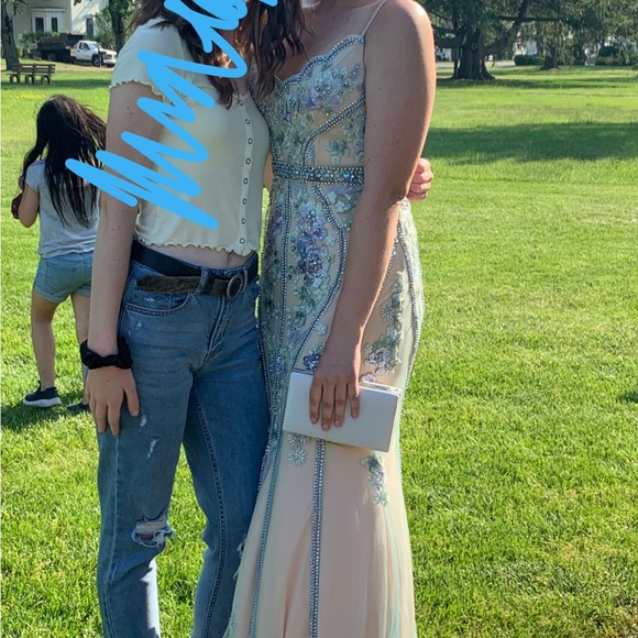 Jovani dress blue - Picture 4 of 4